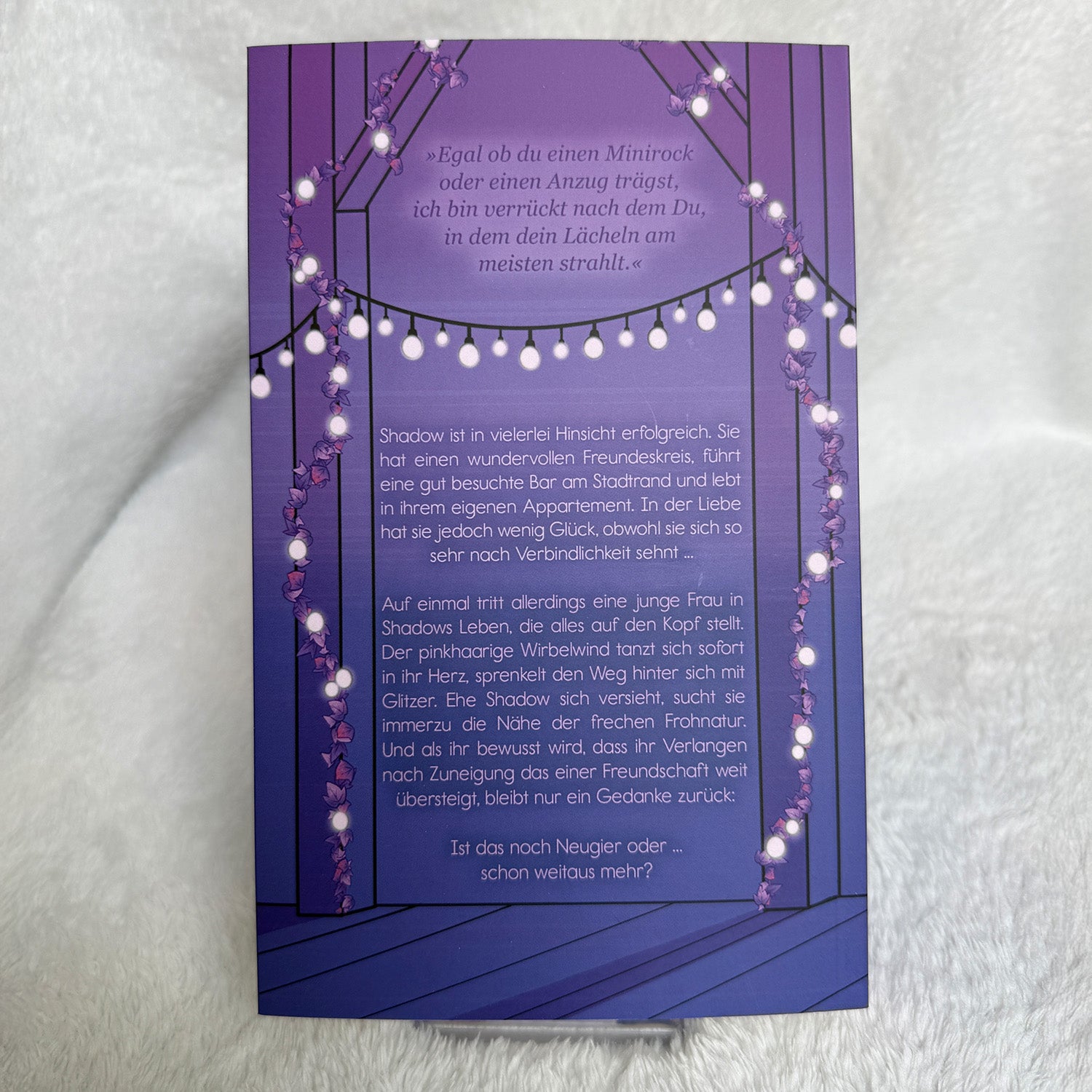 "Lilablasspink" (Klappenbroschur, signiert)